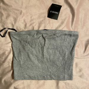 Forever 21 Gray Tube Top